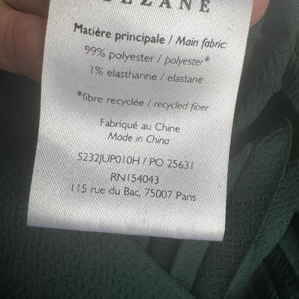 Sézane Dune skirt in bottle green - Picture 3 of 3